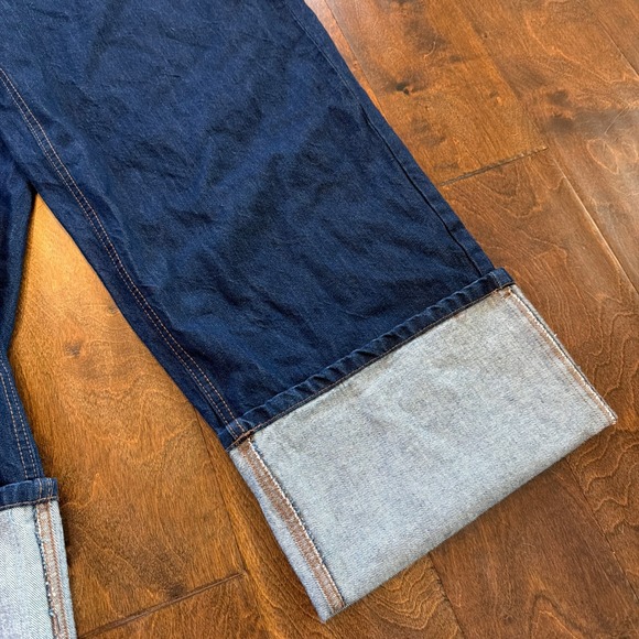 Kate Spade x Target Women's Straight Leg Cuffed Dark Wash Denim Jeans Size 2 - Picture 3 of 9